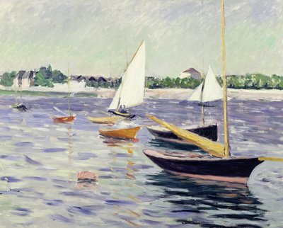 Sailing Boats at Argenteuil, 1891 by Gustave Caillebotte